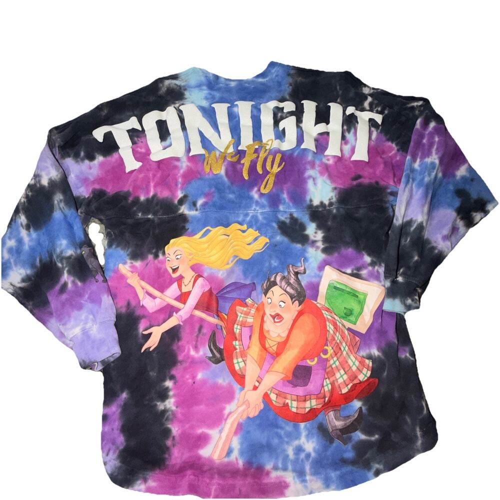 Hocus Pocus Shirt XS Long Sleeve Spirit Jersey Disney Halloween Witches Z26